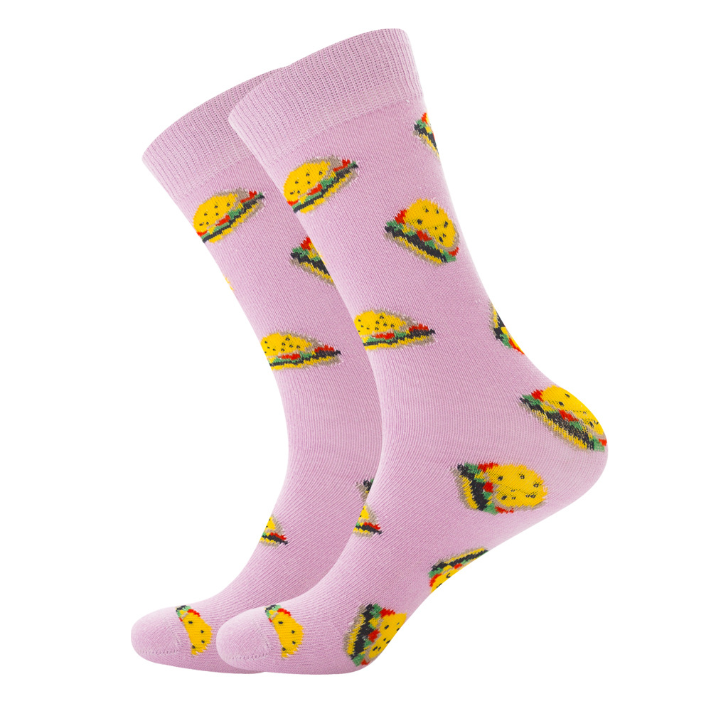 Ins Fall Fries Hamburger Hot Dog Ice Cream Socks Tide Pizza Socks